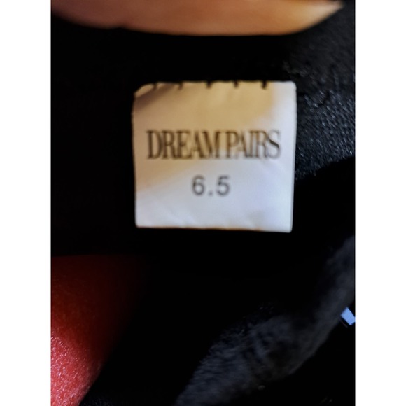 Dream Pairs Black Faux Suede Low Heel Over The Knee Comfort Round Toe Boots 6.5 - Picture 8 of 11